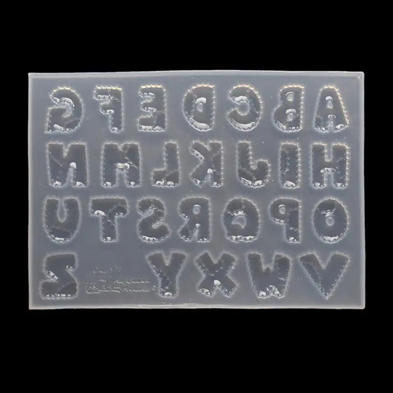 

Number Letters Resin Casting Mold Alphabet Letter Pendant UV Resin Silicone Mold
