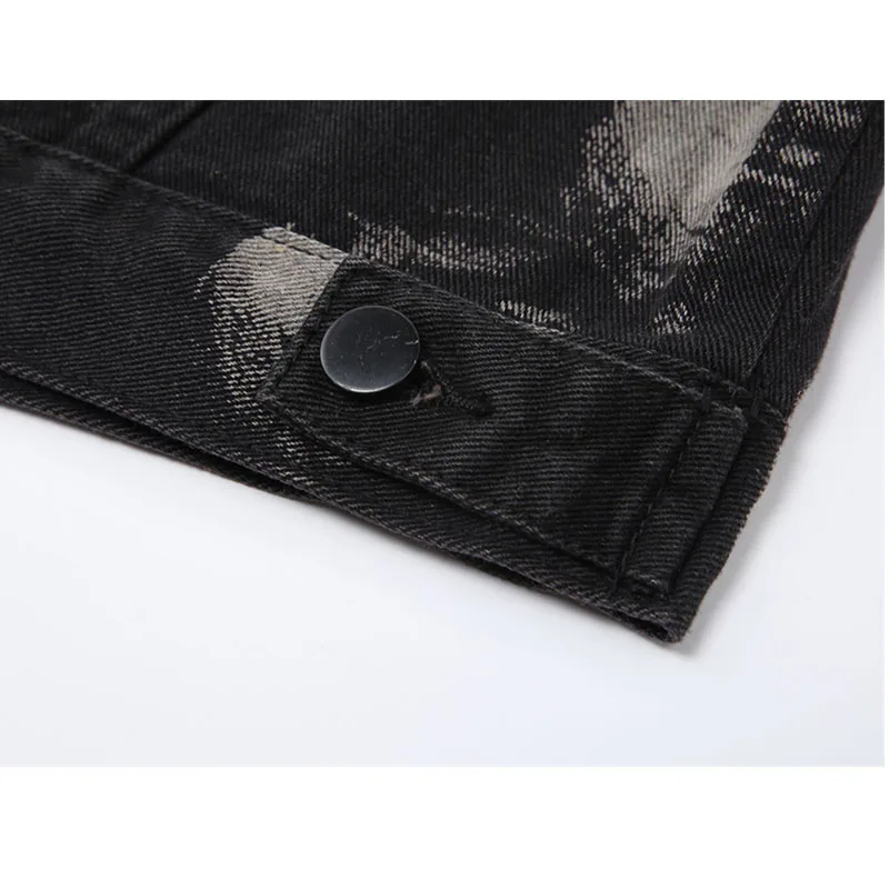 Женское черное джинсовое пальто осень 2021 Женская Повседневная маленькая