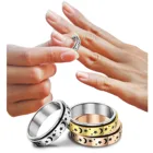 Женские кольца из титановой нержавеющей стали, вращающиеся кольца для девушек и женщин, праздничное ювелирное изделие, подарок, Модная бижутерия для женщин, размер 5-12
