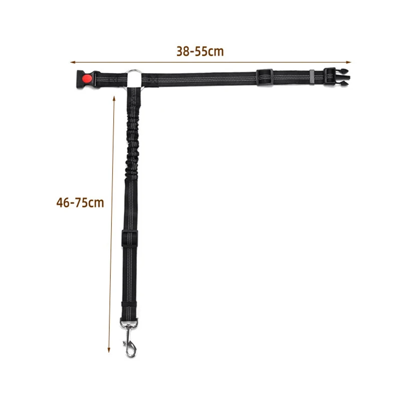 

Universal Practical Dog Cat Pet Safety Adjustable Car Seat Belt Harness Leash Travel Clip Strap Lead Pet Car Safety Belt