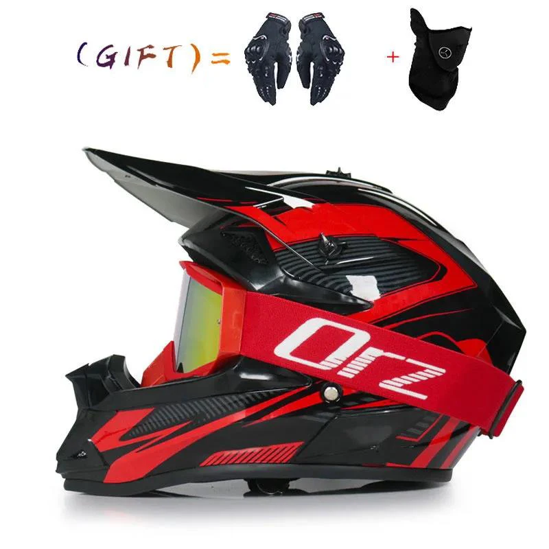

Off-road helmet full helmet male off-road rally helmet mountain downhill helmet with gloves goggles motorcycle helmet