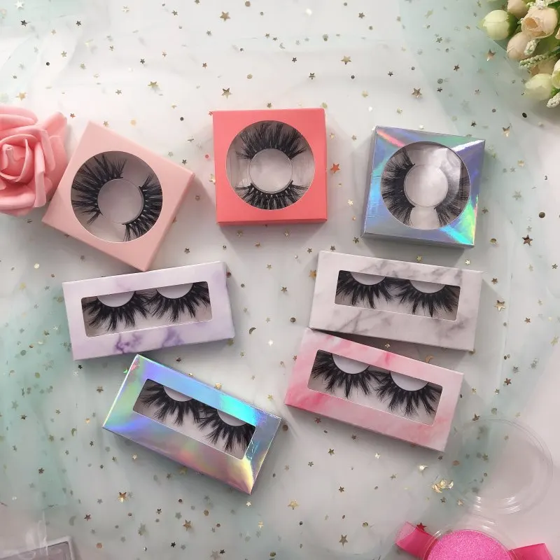 20 компл./лот мраморная коробка для ресниц упаковочная посылка упаковка