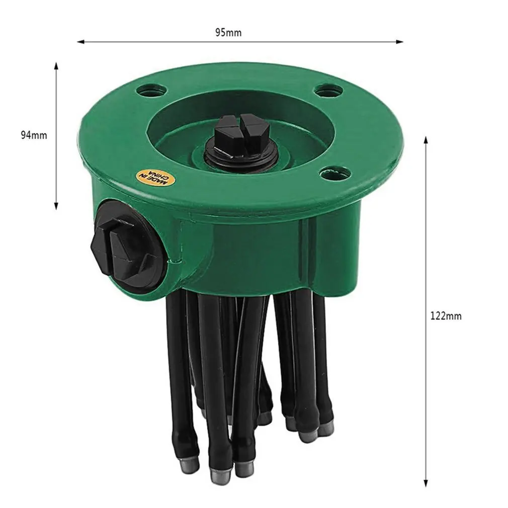 

Green 360 Degree Rotating Sprinkler Noodle Head Water Sprinkler Garden Watering Sprinkler for Garden Irrigation Roof Accessories
