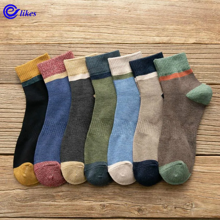 3 пары новые мужские носки повседневные деловые модные дизайнерские хлопковые