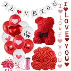 Декоративный медведь из пенополистирола, для самостоятельной сборки, для свадьбы, Дня Святого Валентина, дня рождения, Deocr латексный воздушный шар в форме сердца
