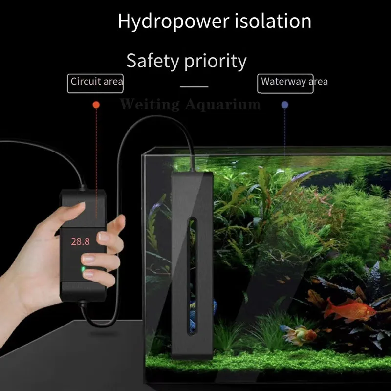 

Высокомощный нагреватель для аквариума, кварцевый нагреватель с внешним преобразователем частоты, автоматический термостат, аксессуары для аквариума