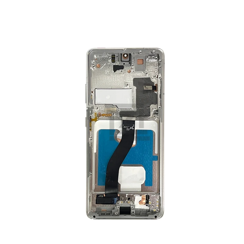 Pantalla LCD para Samsung Galaxy S21 Ultra 5g, montaje de digitalizador con pantalla t&aacute;ctil G988 G9880 + marco para Samsung S21U, piezas de reparaci&oacute;n de 6,8 pulgadas-1