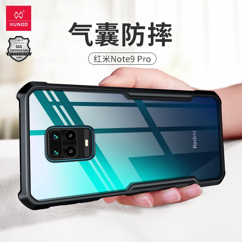 Противоударный чехол XUNDD для Redmi Note 9 pro защитный подушка безопасности бампер