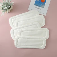 20pcslot soft bamboo cotton diaper inserts bamboo liners 5 layer bamboo pads with pocket cloth diaper