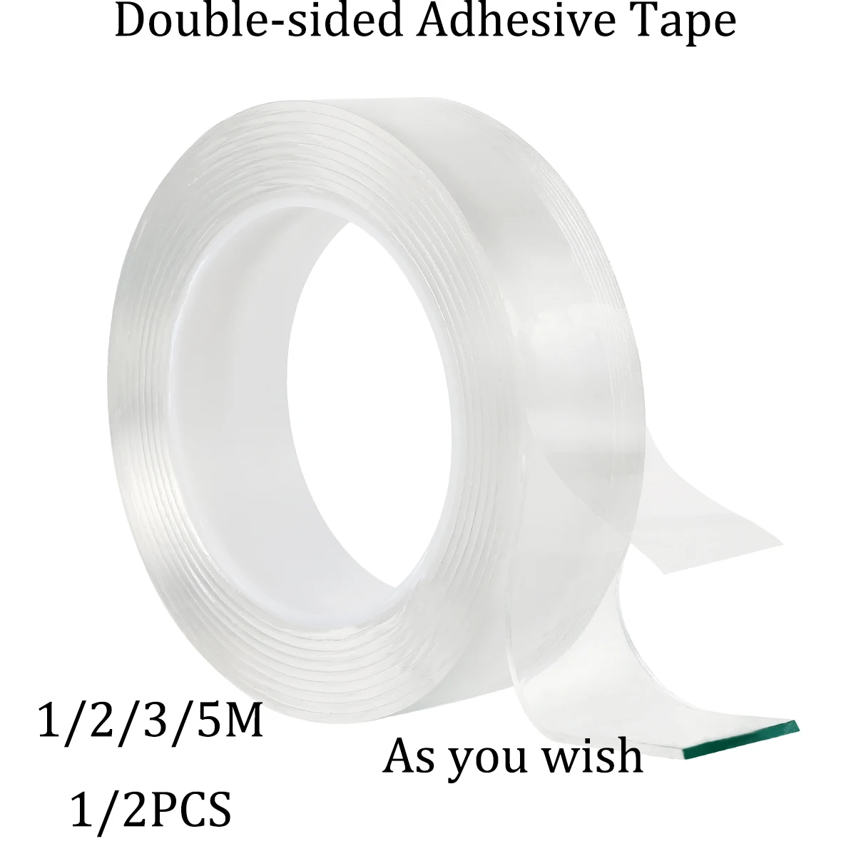 Двухсторонняя клейкая лента прозрачная прочная адгезионная съемная и