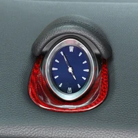 for maserati ghibli 2014 2022 car interior dashboard clock decoration frame real carbon fiber car interior accessories