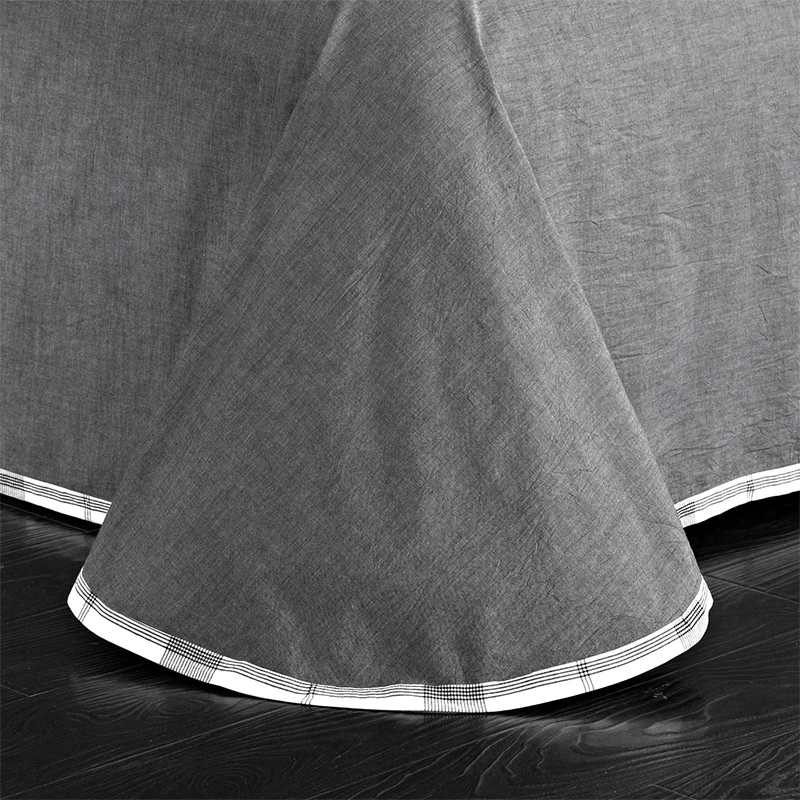 

4Pcs 100% Cotton soft Bed sheet set Grey Deer Bedding sets/Bed cover Queen King size Duvet cover bed sheet set Pillowcase Gifts