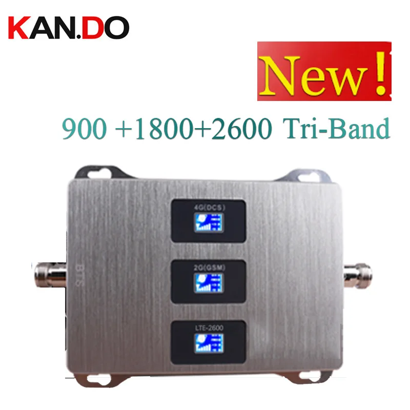 

900 1800 2600 mhz Cell Phone Booster Tri Band Mobile Signal Amplifier 2G 4G repeater LTE Cellular Repeater GSM DCS 4G FDD
