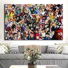 Японское аниме мультфильм масляные плакаты и принты Картина на холсте художественные настенные картины комната для гостиной украшение дома