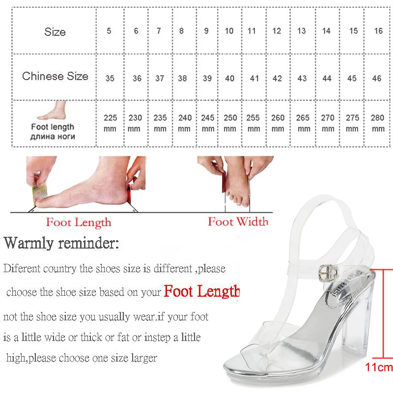 

Women PVC Transparent Shoes Women Sandals Sandals Open Toe High Heels Summer Women Shoes Women Buckle Pump Ankle Strap