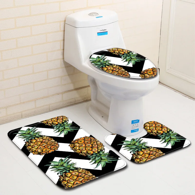 

Креативный трехсекционный напольный коврик, дверной коврик, ковер для ванной комнаты, водонепроницаемые коврики для ванной комнаты, Чехол ...