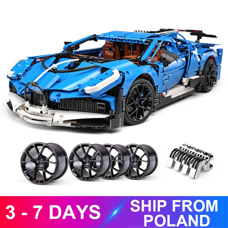 Новый гоночный автомобиль MouldKing 13125 совместимый с 42083 20086 игрушки на