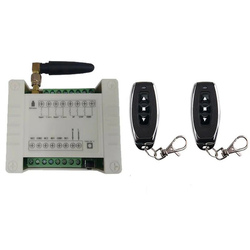 

433mhz RF 12V 24V 48V electric door/curtain/shutters limit wireless radio remote control switch for forward and reverse motors