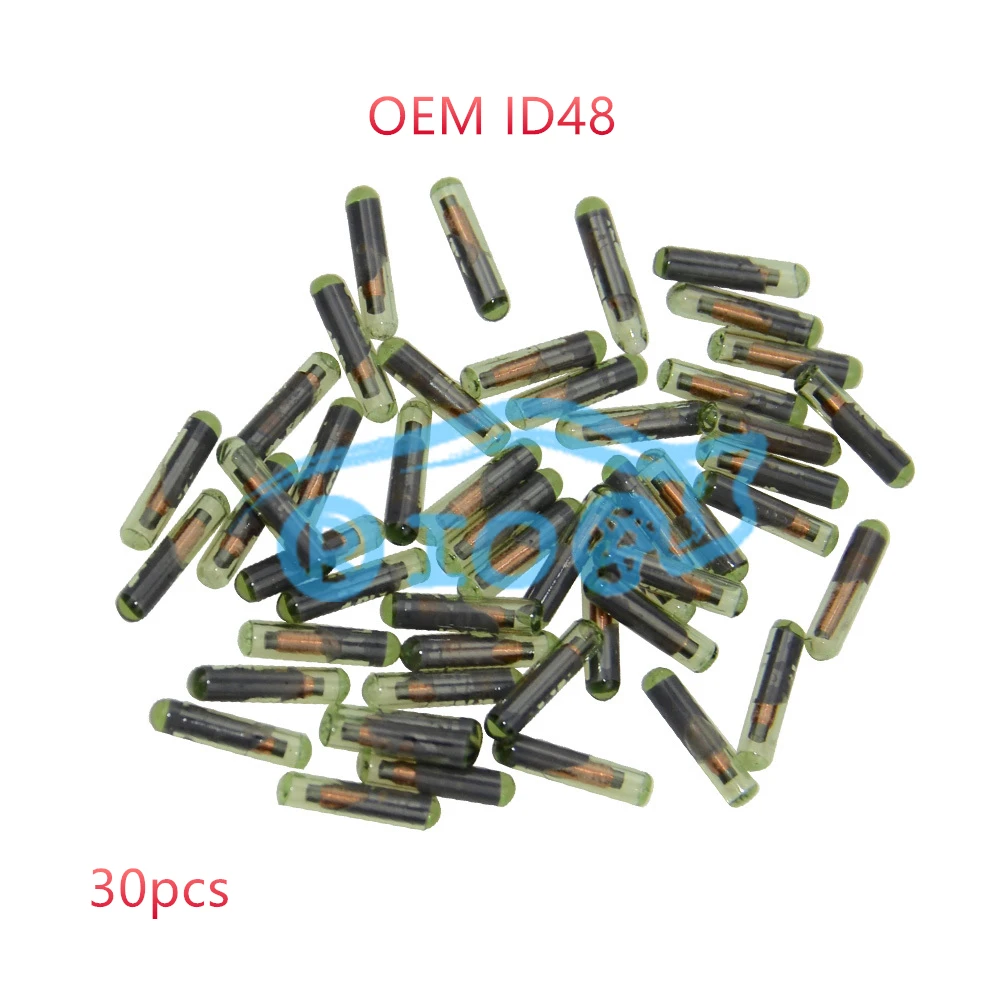 

RIOOAK новый автомобильный ключ транспондер 30 шт. OEM стекло ID48 T6 крипторазблокированный чип для VW /Audi /Seat /Skoda /Porsche/honda