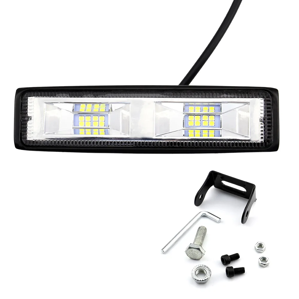 Car LED Work Light 12V-24V I-shaped 6-inch 16 lights 48W Retrofit auxiliary spotlight | Автомобили и мотоциклы
