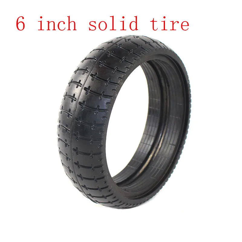 

HOT SALE HIGH Quality 6 Inch Electric Scooter Solid Tire 6" Tubeless Tyre Fits Many Gas Electric Scooters Tire