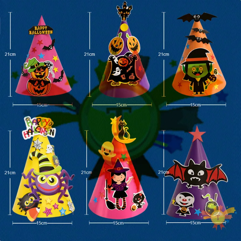 Детская игра Сделай Сам Хэллоуин вечерние с рисунками Тыква шляпа ведьмы капсулы