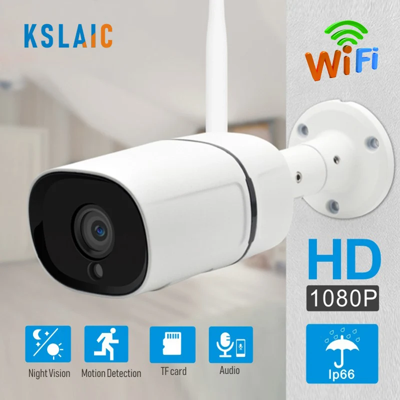 KSLAIC умная IP камера wifi 1080 P уличная водонепроницаемая IP66 беспроводная CCTV ночное