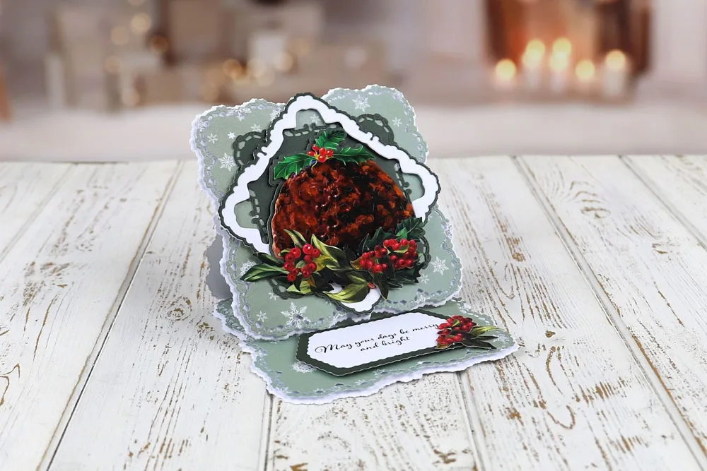 

Christmas Pudding Flowers 2021 Arrival New Cutting Dies Scrapbook Dariy Decoration Stencil Embossing Template DIY Greeting Card