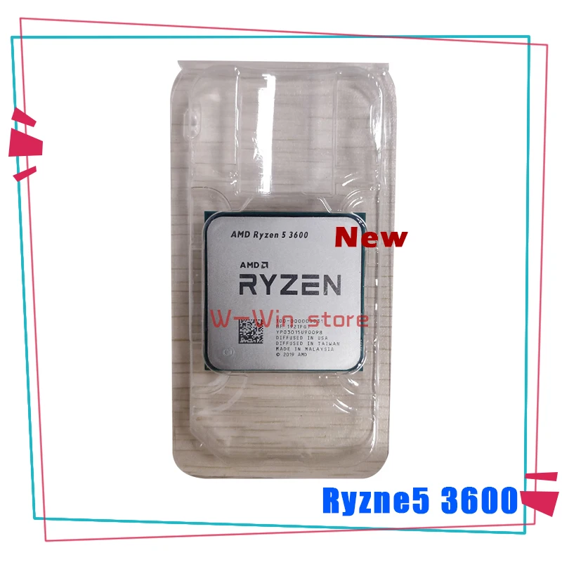 Новый процессор AMD Ryzen 5 3600 R5 3 6 ГГц шестиядерный двенадцатипоточный 7 нм 65 Вт L3 = 32M