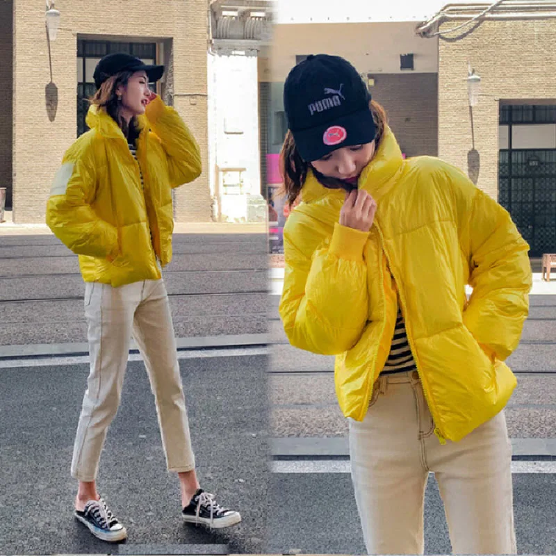 Новинка 2019 женская зимняя свободная и удобная куртка теплая короткая хлопковая