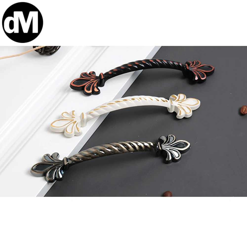 

​DM 2pcs/Set Modern Aluminum Alloy Door Handle Kitchen Door Handle Cabinet Pulls Drawer Knobs Cupboard Handle Shoe-box Pulls Kit