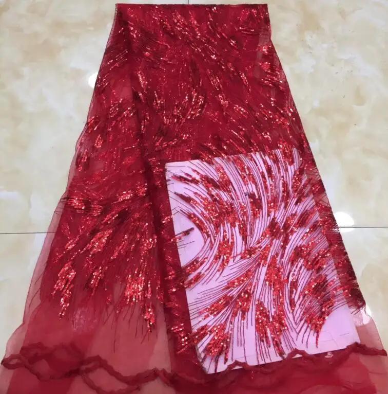 

fashionable SYJ-18685 tulle embroidery french net lace fabric with sequins for bridal dress