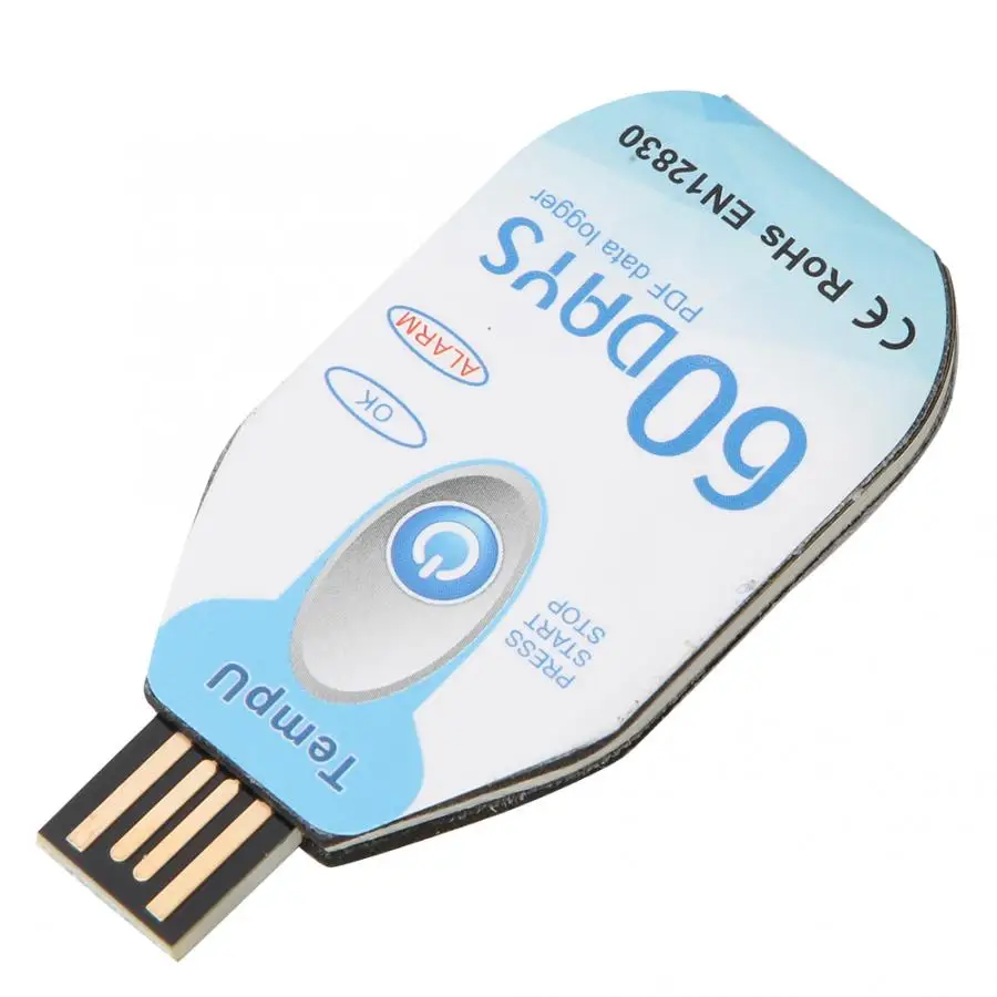 Простой портативный регистратор данных о температуре одноразовый USB Регистратор