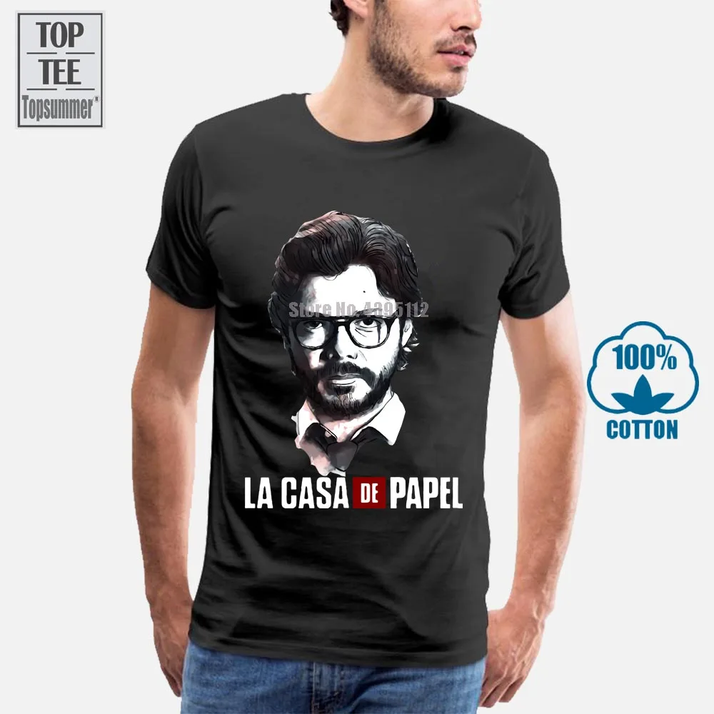 

La Casa De Papel T-Shirts With Print T-Shirt Cool Fashion Men'S Boy T-Shirt Cool T-Shirts Oversized T Shirt Printed Tshirt A0104