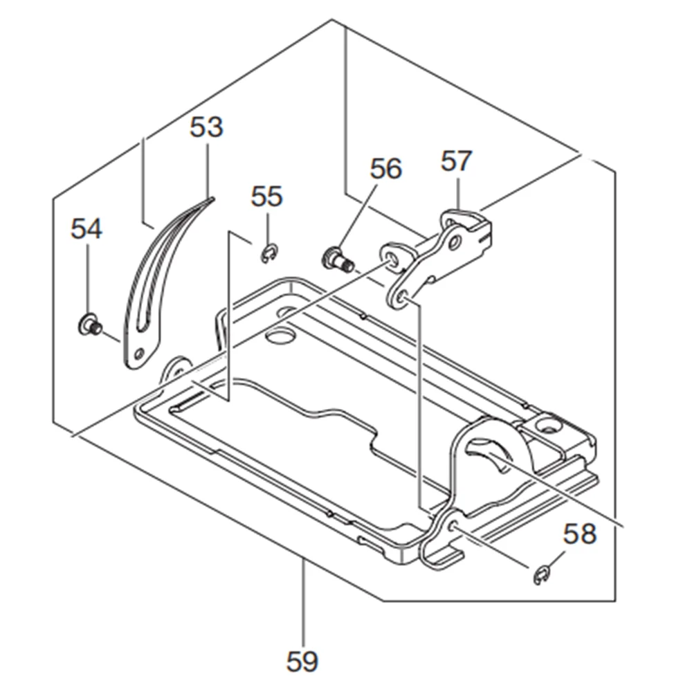Базовая пластина в сборе для Makita HS300 HS301D 135416-1