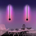Скандинавский минимализм, цветной настенный светильник с дистанционным управлением RGB, современный домашний светильник, украшение для гостиной, настенные светильники, светодиодный светильник для спальни