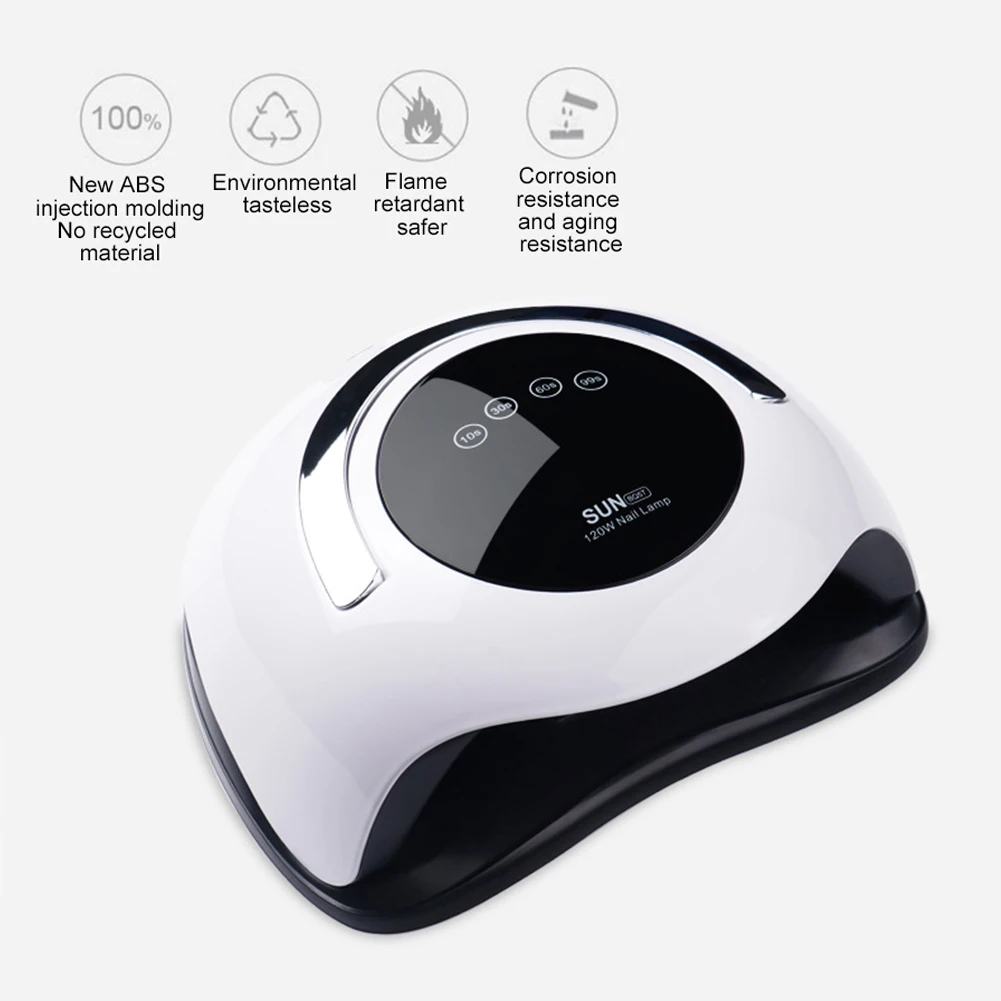 120 Вт профессиональный светодиодный лампа для ногтей Сушилка отверждения УФ гель