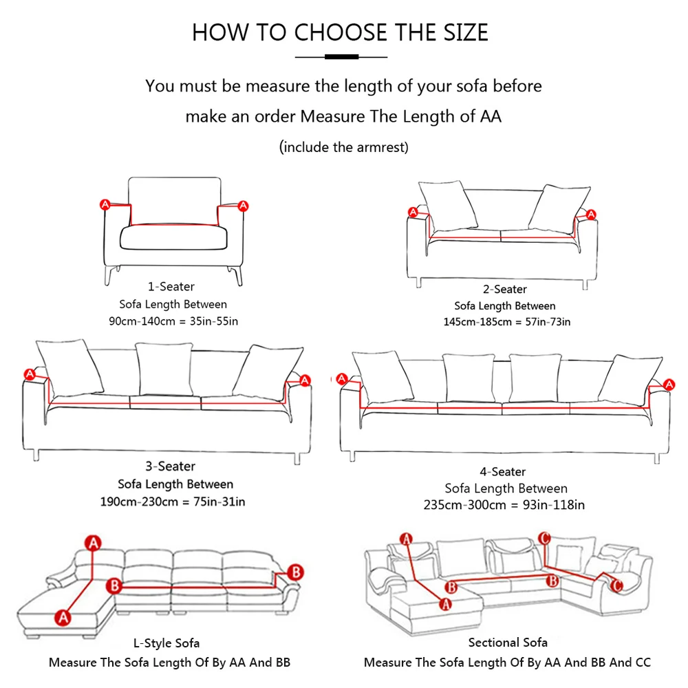 Все охватывающий чехол Противоскользящий секционные эластичный для дивана