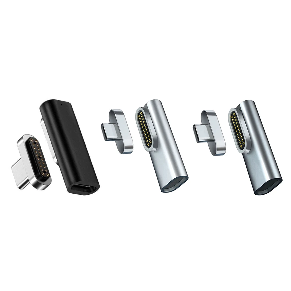 

Магнитный адаптер USB C для MacBook PD, быстрая зарядка, 20-контактный разъем типа C, 40 Мбит/с, передача данных и видео, Type-C, быстрая зарядка