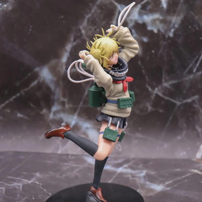 

18CM Japan Anime My Hero Academia Little Hero BFC Enemy League Himiko Toga PVC Action Figure Collection Model Toys For Children