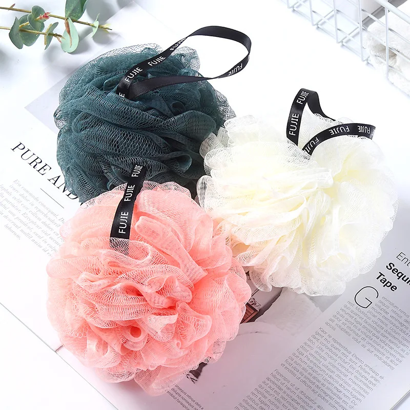 

Foaming Sponge Exfoliating Scrubber Soft Shower Mesh Black Bath Bubble Ball Body Skin Cleaner Cleaning Tool Bathroom Accessories