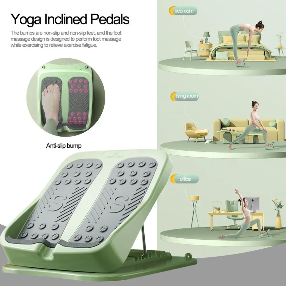 

Waist Yoga Twister Balance Board Fitness Yoga Board 9-Level Adjustable Slant Board Training Tool Dance Wobble Borad Home Train