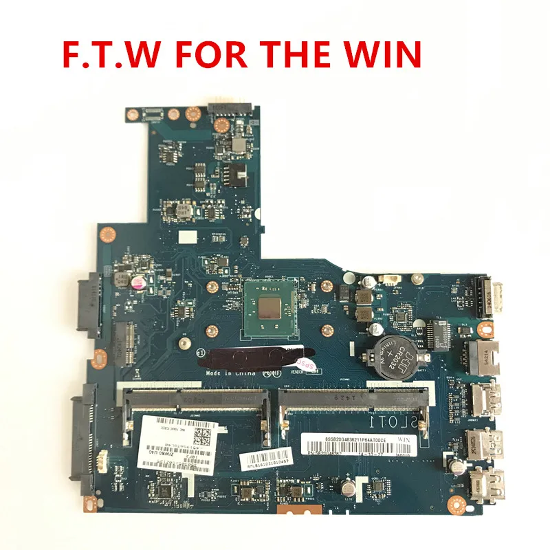 

Free Shipping ZIWB0/B1/E0 B50-30 Motherboard for Lenovo B50-30 Laptop Motherboard with intel N3540 N3530 CPU LA-B102P 100% test