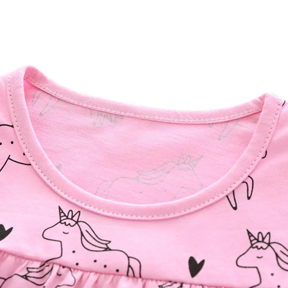 PatPat Единорог топ и брюки набор круглый воротник эластичный пояс весна осень