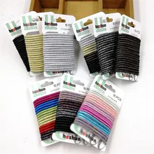 Faixa de borracha com glitter de alta elasticidade, 4 mm de largura, faixa de cabelo multicolorida para meninas, acessórios para cabelo diário (3)