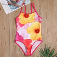 girls one piece swimsuit kid swimwear 4 14 y children bathing suit with flower pattern baby sandy beachwear teen swim pool sunny