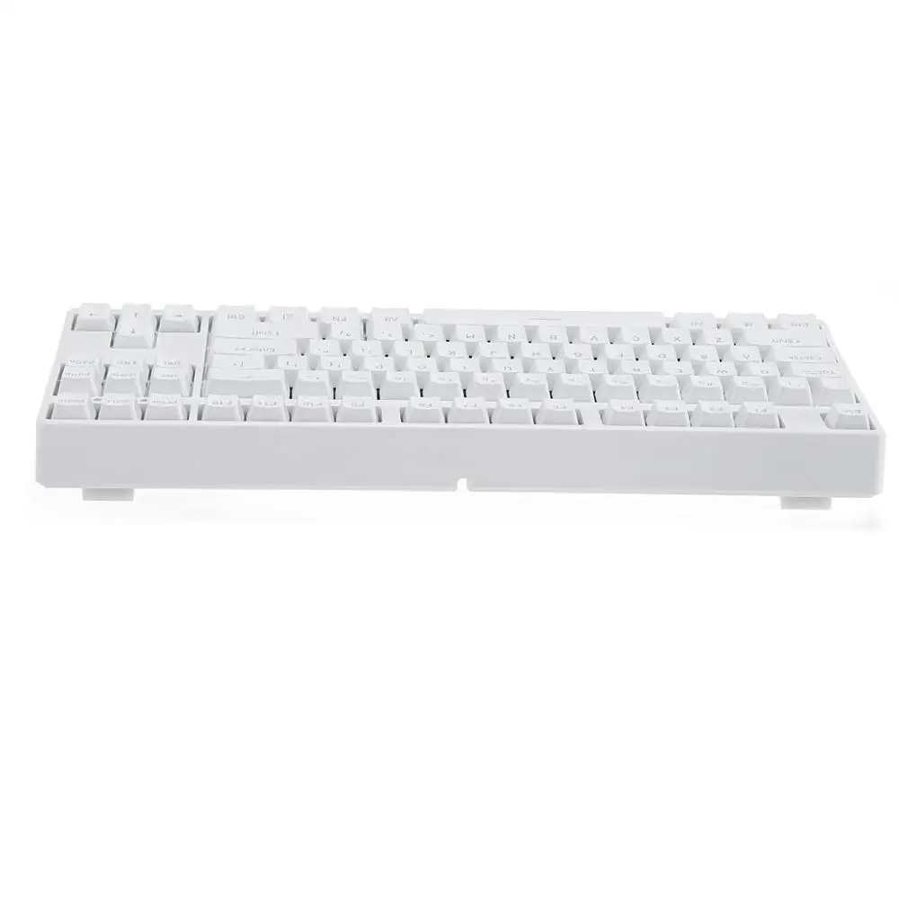 Blue Switch 87 ключ NKRO USB Проводная RGB подсветка переключатель Gateron PBT двойная съемка клавиатуры Механическая игровая клавиатура для E-sport офиса ПК ноутбука - Цвет: Blue Switch