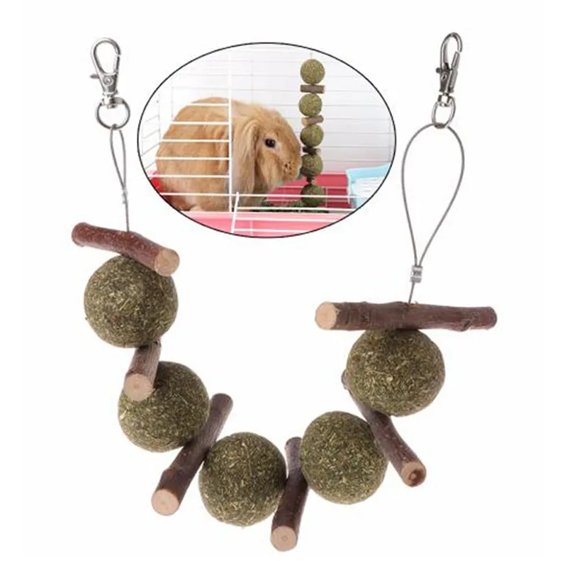 

Creative Pet Hamster Toy Natural Apple Tree Branch Teeth Grinding Grass Hanging Cage Toy Rabbit Chinchilla Small Animal Supplies