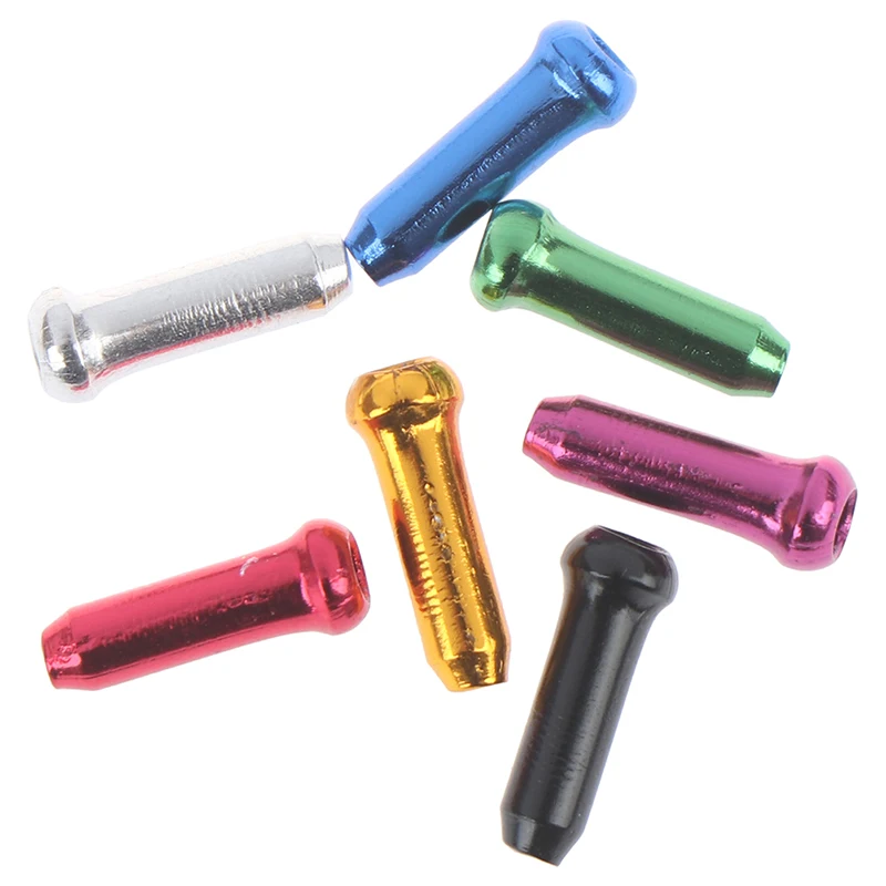

50pcs Aluminum Bike Bicycle Brake Shifter Inner Cable Tips Wire End Cap Crimps
