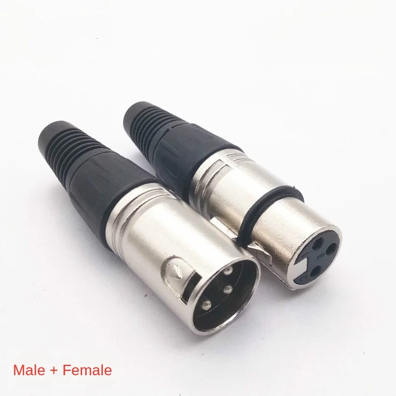 

Three-Core Swiss Cannon Head Cannon Plug and Socket Tailpiece Microphone Cord Plug 3-Core Card Faucet Plug and Socket